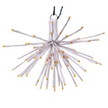 Luces LED Vickerman 80 luces x 16" Estallido Estrella Blanco Naranja 5 mm