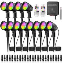 Luces para Jardín ZZXX 15W RGBW 12V-24V IP66 Paquete de 12