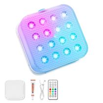Luces para piscina recargables Creatrek con LED sumergibles impermeables de 16 colores Luces para piscina recargables Creatrek con LED sumergibles impermeables de 16 colores