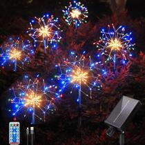 Luces Solares al Aire Libre Efecto Fuegos Artificiales YZYOE Paquete de 6 Impermeables