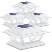 Luces Solares para Poste SIEDiNLAR 2 Modos Paquete de 4 Impermeables