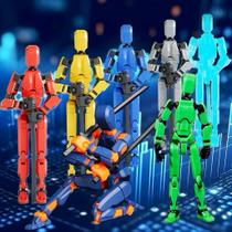 Lucky 13 Boneco Robô Articulado 14cm Monte e Colecione em Diferentes Cores