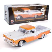 LUCKY DIE CAST 1957 Ford Ranchero Modelo em Metal Fundido 1:18 Licenciado Oficialmente Carro de Coleção em Liga com Portas e Capô Abertos, Caminhonete Clássica para Crianças, Jovens, Adultos e Pais a partir de 14 anos LUCKY DIE CAST 1957 Ford Ranchero Modelo em Metal Fundido 1:18 Licenciado Oficialmente Carro de Coleção em Liga com Portas e Capô Abertos, Caminhonete Clássica para Crianças, Jovens, Adultos e Pais a partir de 14 anos