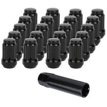 Lug Nut NPAUTO Black 12 x 1,25 Spline Tuner 19 mm Hex 1,36 cm