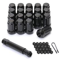 Lug Nuts ChNewAuto M12x1.5 Black Spline 35 mm, conjunto de 20 Lug Nuts ChNewAuto M12x1.5 Black Spline 35 mm, conjunto de 20