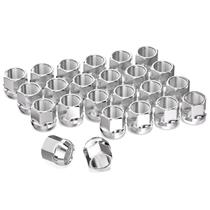 Lug Nuts GaSupply M14x2, extremidade aberta curta, 21 mm, 19 mm, cromo, 20 unidades Lug Nuts GaSupply M14x2, extremidade aberta curta, 21 mm, 19 mm, cromo, 20 unidades