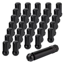 Lug Nuts MEILUNBS M14x1.5 Eletroforese em liga de aço preto Lug Nuts MEILUNBS M14x1.5 Eletroforese em liga de aço preto