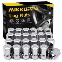 Lug Nuts MIKKUPPA M14x1.5 Chrome OEM Style para Chrysler, 24 unidades Lug Nuts MIKKUPPA M14x1.5 Chrome OEM Style para Chrysler, 24 unidades
