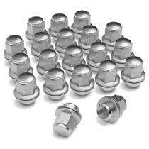 Lug Nuts Partschoice M12x1.25 Cromado com extremidade fechada, 20 unidades