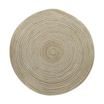 Lugar americano 38 cm polipropileno marrom e branco Wolff - 27469