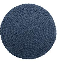 Lugar Americano 38cm Leaf Azul Escuro