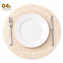 Lugar Americano 4 Peças 38cm Para Prato Jantar Decoração Lugar Americano 4 Peças 38cm Para Prato Jantar Decoração