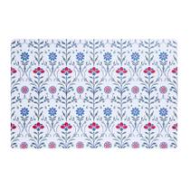 Lugar Americano Arabesco Floral 43,5cm x 28,5cm Azul Polipro Lugar Americano Arabesco Floral 43,5cm x 28,5cm Azul Polipro