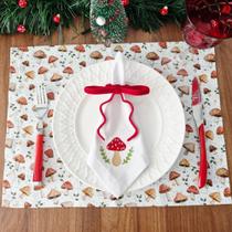 Lugar Americano Cogumelo Retangular