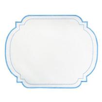 Lugar Americano Com Bordado Azul Claro Lugar Americano Com Bordado Azul Claro