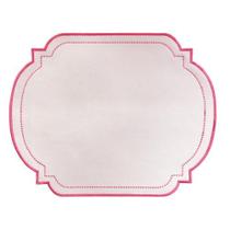 Lugar Americano Com Bordado Rosa Lugar Americano Com Bordado Rosa