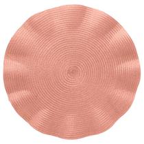 Lugar americano com bordas onduladas Bababo rosa Wolff 38 cm