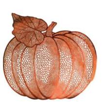 Lugar Americano de Plástico Pumpkin Laranja 42x40cm Lugar Americano de Plástico Pumpkin Laranja 42x40cm