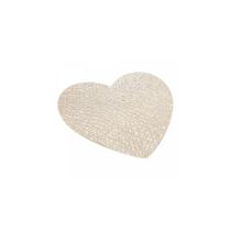 Lugar Americano de PVC Coração Dourado 38cm - Lyor Lugar Americano de PVC Coração Dourado 38cm - Lyor