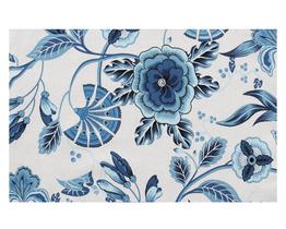 Lugar Americano DN Decor Dupla Face 0.30x0.45m - Floral Azul