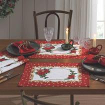 Lugar Americano Dohler Athenas Estampado 45x31cm Natal 107 - 4 Peças