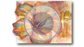 Lugar americano dulce retangular