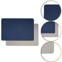 Lugar Americano Dupla Face Azul e Gelo Premium Retangular Lugar Americano Dupla Face Azul e Gelo Premium Retangular