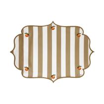 Lugar Americano Em Material Sintético Citrus Bege Mameg Kit