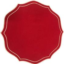 Lugar Americano Face Única Tecido Misto Bordado Redondo - Unidade Lugar Americano Face Única Tecido Misto Bordado Redondo - Unidade