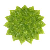 Lugar Americano Folhas Plástico Verde 40Cm Rafimex
