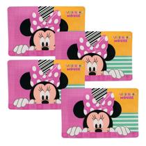 Lugar Americano Infantil Minnie Mouse Disney 43x28cm 4 Peças - Tuut Lugar Americano Infantil Minnie Mouse Disney 43x28cm 4 Peças - Tuut