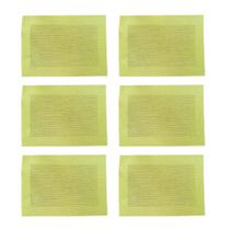 Lugar Americano JOGO COM 6 Verde Cítrico Trama Sintética - 45x30cm. SALDÃO. Lugar Americano JOGO COM 6 Verde Cítrico Trama Sintética - 45x30cm. SALDÃO.