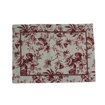 Lugar Americano Linen Garden Bordô 50X36cm - Mameg Decor