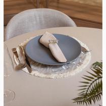 Lugar Americano Petaluna 38cm Off-White Poliéster - Wolff