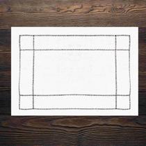 Lugar Americano Ponto-Ajour PoliBambu Branco 35X50Cm Rafimex