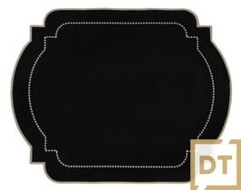 Lugar americano preto com bege nylon - DECORTEXTIL