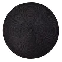 Lugar Americano Preto Individual Redondo 38cm - Mimo Style