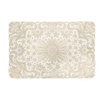 Lugar Americano Pvc Crochet 45X30Cm Champanhe