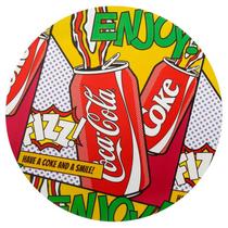 Lugar Americano Redondo Coca-Cola Red Enjoy 37,5cm COCA016 - Hauskraft