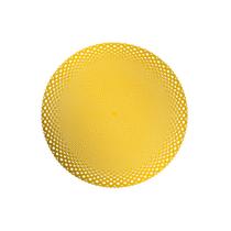 Lugar Americano Redondo de Plástico Sussex Dourado 38cm Lugar Americano Redondo de Plástico Sussex Dourado 38cm