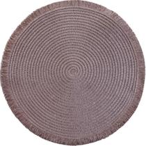 Lugar Americano Redondo Franja 38cm Mauve Lugar Americano Redondo Franja 38cm Mauve