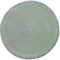 Lugar Americano Redondo Franja 38cm Suculenta Lugar Americano Redondo Franja 38cm Suculenta