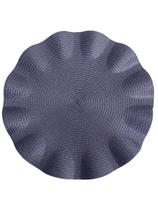 Lugar americano Redondo Plástico Decorativo 38cm Ondulado