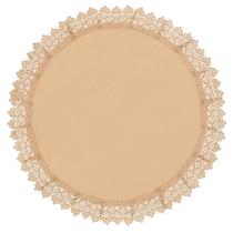 Lugar Americano Redondo Poli-Bambu Bege Claro 45Cm Rafimex