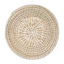 Lugar Americano Redondo Seagrass Off-White 32Cm Rafimex