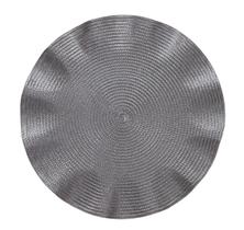 Lugar Americano Redondo Waves Jolitex Cinza 38cm