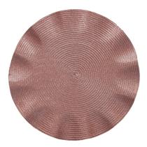 Lugar Americano Redondo Waves Jolitex Rosa Queimado 38Cm Lugar Americano Redondo Waves Jolitex Rosa Queimado 38Cm