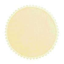 Lugar Americano Renda Guipir Poli-Bambu Amarelo 45Cm Rafimex