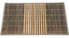 Lugar Americano Retangular Bambu Cinza Escuro Esteira
