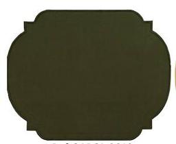Lugar Americano Retangular com detalhes Verde Musgo